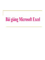Bai giang Excell