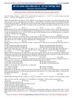 ĐỀ THI MINH HỌA MÔN VẬT LÝ KỲ THI THPT 2015 - THẦY ĐẶNG VIỆT HÙNG