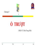 CHƯƠNG 8 Ổ TRƯỢT, TS.BÙI TRỌNG HIẾU