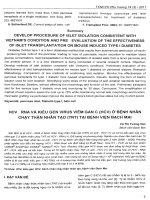 HCV - RNA và kiểu gen virus viêm gan C (HCV) ở bệnh nhân chạy thận nhân tạo (TNT) tại bệnh viện Bạch Mai