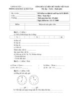 ĐỀ KIỂM TRA MÔN TOÁN 1_ CUỐI NĂM HỌC 2008-2009
