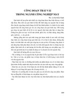 Công đoạn trải vải tròng ngành công nghiệp may - Lê Thị Kiều Oanh