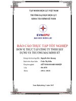 báo cáo thực tập tốt nghiệp tại CÔNG TY TNHH XÂY DỰNG VÀ THƯƠNG MẠI MINH KỲ