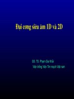 Đại cương siêu âm 1D và 2D