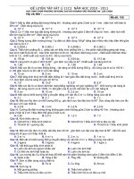 Đề luyện tập vật lí 11