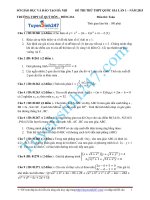 ĐỀ THI THỬ KHẢO SÁT MÔN TOÁN TRƯỚC KỲ THI QUỐC GIA 2015 - THPT Lê Quý Đôn - Đống Đa - Hà Nội