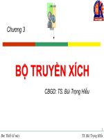 CHƯƠNG 3 BỘ TRUYỀN XÍCH