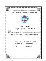 Phát triển dịch vụ logistics trong hệ thống bán lẻ của công ty Điện Tử Hoàn Kiếm