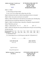 Đề kiểm tra chất lượng HK2-Lý 6