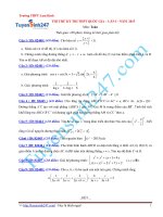 ĐỀ THI THỬ KHẢO SÁT MÔN TOÁN TRƯỚC KỲ THI QUỐC GIA 2015 - Trường THPT Lam Kinh - Thanh Hóa