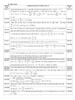 Đáp án đề thi thử ĐH Lần 2-2011. Môn Vật lý