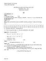 Kiểm tra học kỳ II toán 7