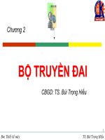CHƯƠNG 2 BỘ TRUYỀN ĐAI