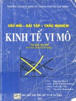 Kinh tế vi mô câu hỏi bài tập trắc nghiệm