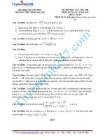 ĐỀ THI THỬ KHẢO SÁT MÔN TOÁN TRƯỚC KỲ THI QUỐC GIA 2015 -  THPT Hồng Quang - Hải Dương