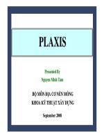 Bài giảng plaxis chương 5 PLAXIS 3D đh kiến trúc tphcm