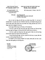 Công văn hoán đổi ngày nghỉ hàng tuần vào dịp 30/5,01/5