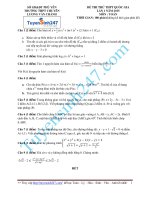 ĐỀ THI THỬ KHẢO SÁT MÔN TOÁN TRƯỚC KỲ THI QUỐC GIA 2015THPT Chuyên Lương Văn Chánh - Phú Yên