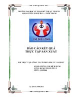 BÁO CÁO THỰC TẬP SẢN XUẤT NGÀNH MAY TÌM HIỂU QUY TRÌNH CÔNG NGHỆ SẢN XUẤT  MÃ HÀNG  TẠI  CÔNG TY CỔ PHẦN ĐẦU TƯ AN PHÁT VÀ ĐỀ RA PHƯƠNG ÁN CẢI TIẾN VÀ NÂNG CAO NĂNG SUẤT LAO ĐỘNG