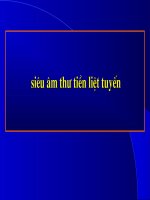 siêu âm tiền liệt tuyến