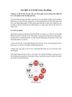 Xác định vị trí tài lộc trong văn phòng