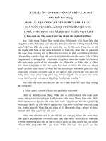 TÀI LIỆU ôn tập THI TUYỂN VIÊN CHỨC năm 2014