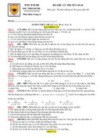 ĐỀ THI VẬT LÝ ĐỀ SIÊU LÍ THUYẾT SỐ 1