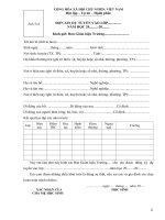 Đơn xin dự tuyển hay nhất