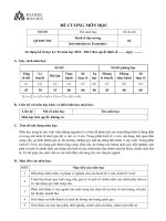 ĐỀ CƯƠNG MÔN HỌC ĐẠI HỌC HOA SEN MÔN KINH TẾ ĐẠI CƯƠNG