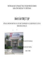 BÁO CÁO THỰC TẬP ĐỀ TÀI CÁC PHƯƠNG PHÁP TRẢI VẢI, ỦI ÉP, BÓC TẬP-PHỐI KIỆN VÀ CÁC BIỆN PHÁP XỬ LÍ LỖI VẢI TRONG PHÂN XƯỞNG CẮT.