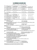 Bộ 500 câu hỏi trắc nghiệm KQ ôn thi Sinh