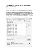 Cắt và nối các bản nhạc
