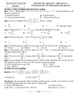 KIỂM TRA HỌC KÌ II TOÁN 9 - ĐỀ 3 = CÓ ĐÁP ÁN