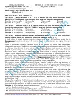 ĐỀ THI THỬ THPT QUỐC GIA MÔN ANH HAY Nguyễn Quang Diệu năm 2015