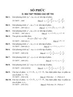 Số Phức trong đề ĐH
