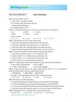 ĐỀ THI THỬ MÔN SINH HỌC THPT 2015 KÈM LỜI GIẢI VÀ ĐÁP SỐ - ĐỀ SỐ 3