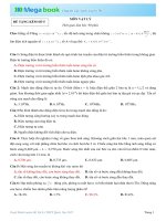 ĐỀ THI THỬ MÔN VẬT LÝ THPT 2015 KÈM LỜI GIẢI VÀ ĐÁP SỐ - ĐỀ SỐ 5