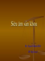 Bài giảng siêu âm sản khoa