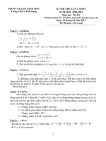 Đề thi học sinh giỏi trường THCS Thất Hùng-Kinh Môn