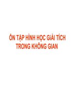 Phương trình mặt phẳng trong không gian O xyz