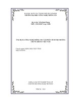 ỨNG DỤNG CÔNG NGHỆ THÔNG TIN VÀO PHÂN TÍCH THỊ TRƯỜNG CHỨNG KHOÁN VIỆT NAM