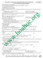 HÓA HỌC THPT - Bài tập trắc nghiệm lý thuyết ôn tập - Có đáp án kèm theo