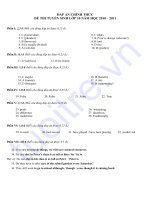 dap an de thi tuyen sinh lop 10 nam hoc 2010-2011 cua so gd Ho Chi Minh