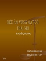 SIÊU ÂM VÙNG MẶT-CỔ THAI NHI