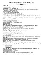 Đề cương Khoa- sử địa CKII L5