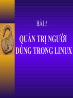 Redhat linux QUẢN TRỊ NGƯỜI DÙNG TRONG LINUX