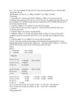 bài tập về hàng tồn kho