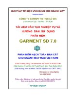 TIN HỌC ỨNG DỤNG CHO NGÀNH MAY - PHẦN MÊM GarmentSD70-HDSD HẠCH TOÁN BÀN CẮT CHO NGÀNH MAY MẶC VIỆT NAM.PDF