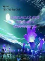 Luyen tap dua cac yeu to Tu su va Mieu ta vao baivan nghi luan