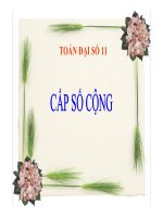Bài giảng cấp số cộng đại số 11